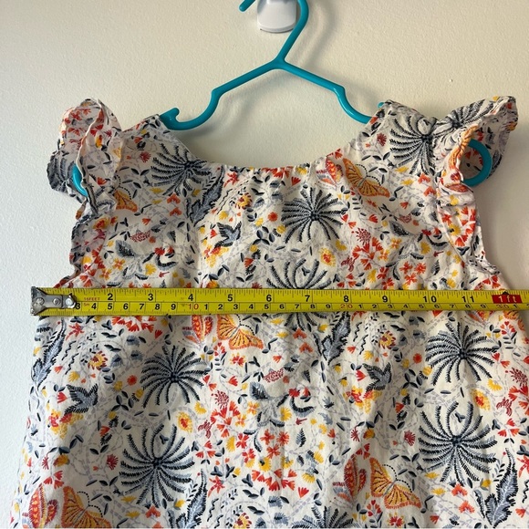 Gap Toddler Girl Dress 4T Butterfly Floral Print Ruffle Sleeve Summer Outfit - Picture 6 of 9